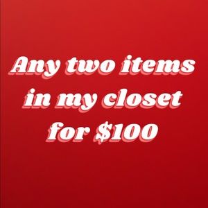 You pick any two items